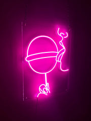 Girl Licking Lolipop Neon Sign