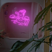 Girl Takes A Shower Neon Sign