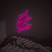 Girl You Are A Badass LED Neon Sign