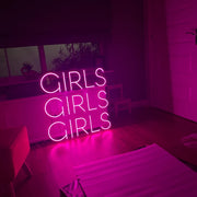 Girls Girls Girls Handmade Led Neon Sign