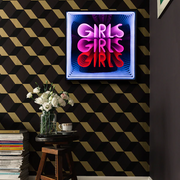 Girls Girls Girls Infinity Mirror Neon Sign