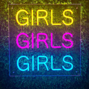 Girls Girls Girls Led Sign