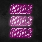 Girls Girls Girls Neon Lamp