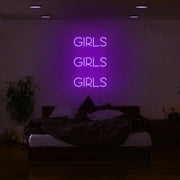 Girls Girls Girls Neon Sign