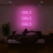 Girls Girls Girls Neon Sign