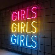 Girls Girls Girls Neon Sign For Bar