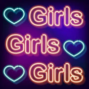 Girls Girls Girls Neon Sign Heart Neon Sign