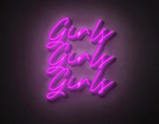 Girls Girls Girls Neon Sign Led