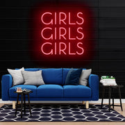 Girls Girls Girls Neon Sign Led Sign