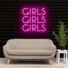 Girls Girls Girls Neon Sign Led Sign