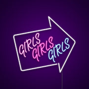 Girls Girls Girls Neon Sign