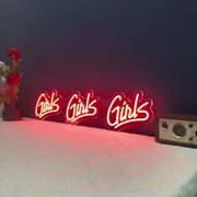 Girls Girls Girls Neon Sign