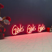 Girls Girls Girls Neon Sign