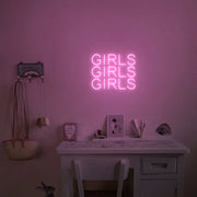 Girls Girls Girls Neon Sign