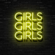 Girls Girls Girls Neon Sign