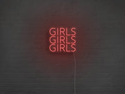 Girls Girls Girls Neon Sign