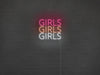 Girls Girls Girls Neon Sign