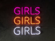 Girls Girls Girls Neon Sign