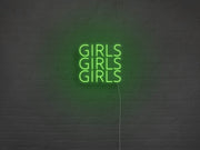 Girls Girls Girls Neon Sign