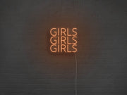 Girls Girls Girls Neon Sign