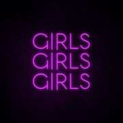 Girls Girls Girls Neon Sign