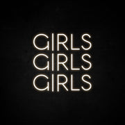 Girls Girls Girls Neon Sign