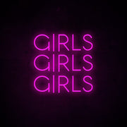 Girls Girls Girls Neon Sign