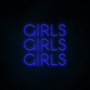 Girls Girls Girls Neon Sign