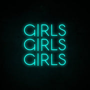 Girls Girls Girls Neon Sign