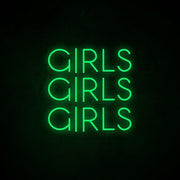 Girls Girls Girls Neon Sign