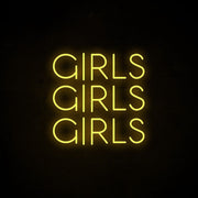 Girls Girls Girls Neon Sign