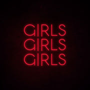 Girls Girls Girls Neon Sign