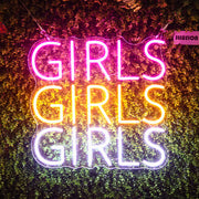 Girls Girls Girls Neon Sign