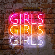 Girls Girls Girls Neon Sign