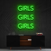 Girls Girls Girls Neon Sign