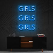 Girls Girls Girls Neon Sign