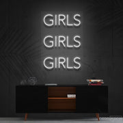 Girls Girls Girls Neon Sign