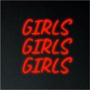 Girls Girls Girls Neon Sign Neon Wall Sign