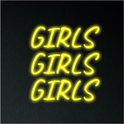 Girls Girls Girls Neon Sign Neon Wall Sign