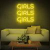 Girls Girls Girls Neon Sign Wall Decor Sign