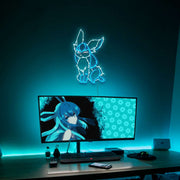 Glaceon Wink Neon Sign