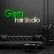 Glam Hair Studio Neon Sign