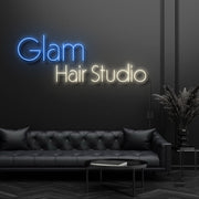 Glam Hair Studio Neon Sign