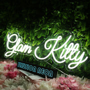 Glam Kitty White Neon Sign