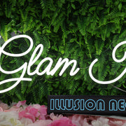 Glam Kitty White Neon Sign