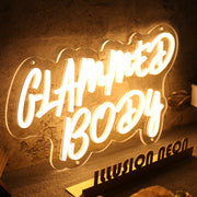 Glammed Body Yellow LED Neon Sign