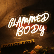 Glammed Body Yellow LED Neon Sign