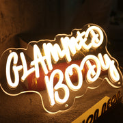 Glammed Body Yellow LED Neon Sign