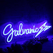 Galvanic Blue Neon Sign