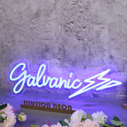 Galvanic Blue Neon Sign